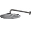 Como Mood 60 Doucheset gunmetal met 30 cm regendouchekop en handdouche. Inclusief inbouw thermostaat