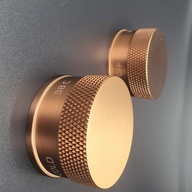 Como inbouw doucheset mood 60 rose goud met 30 cm hoofddouche in rose goud compleet set