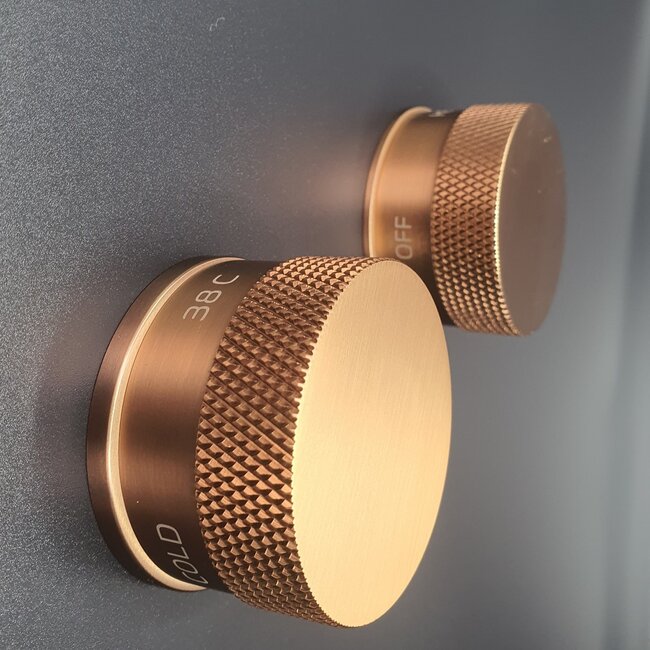 Como Mood 60 badkraan inbouw koper-rose goud met 23 cm baduitloop