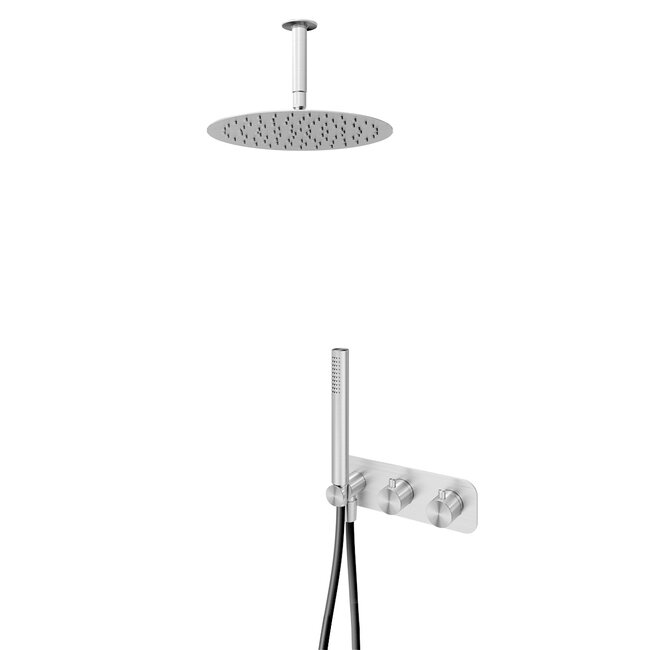 inbouw doucheset plafond 316 AISI RVS