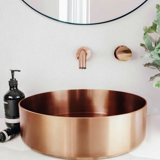 Como Mood Waskom PVD koper rose goud PVD 40 cm