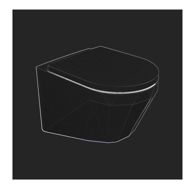 Sanitear Elemento hangtoilet compact zonder spoelrand