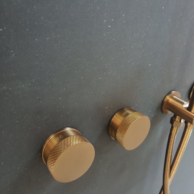 Como Mood 60 badkraan inbouw koper-rose goud met 23 cm baduitloop