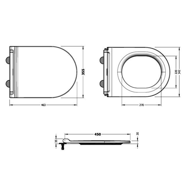 Sanitear ION antibacterieel toiletbril softclose