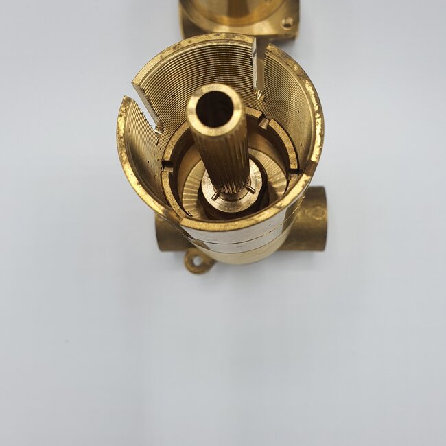 Utopia inbouw doucheset goud-rose met thermostaat