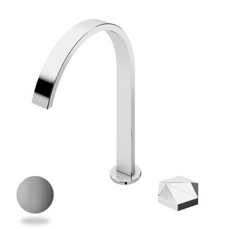 Utopia Satinox wastafelkraan voor blad
