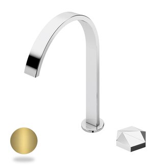 Utopia wastafelkraan opbouw goud