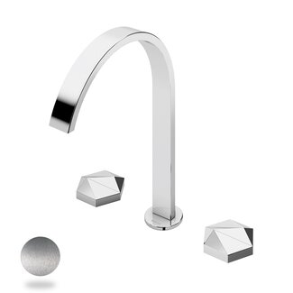 Utopia wastafelkraan opbouw inox