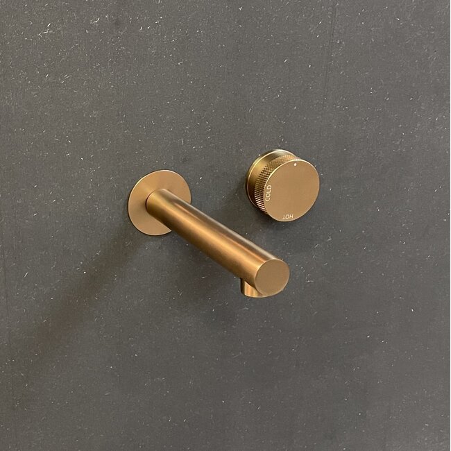 Como Inbouw wastafelkraan Mood 60 Rose Goud met 21 cm uitloop incl. inbouwdeel