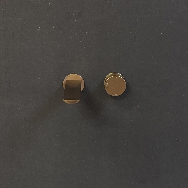 Como Wastafelkraan inbouw Mood 60 Rose Goud geborsteld koper PVD met inbouwdeel-box