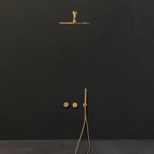 Como inbouw doucheset mood 60 rose goud met 30 cm hoofddouche in rose goud compleet set