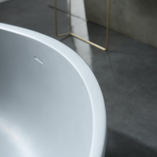 Como ligbad solid surface 180 x 110 x 62 cm mat grijs