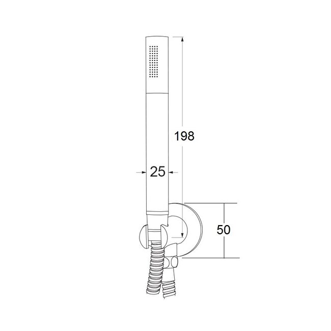Como Mood 45 2-weg regendouche met 30cm hoofddouche - Geborstelde Messing