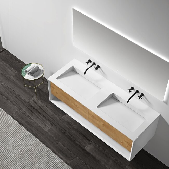 Como  LECCO wastafelonderkast  140 cm met extra storage