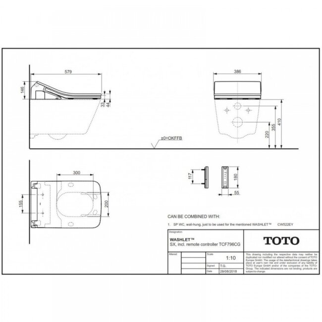 Washlet SX douche wc compleet set