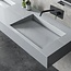 Sanitear Ophang wastafel solid surface 155x45x15cm mat grijs