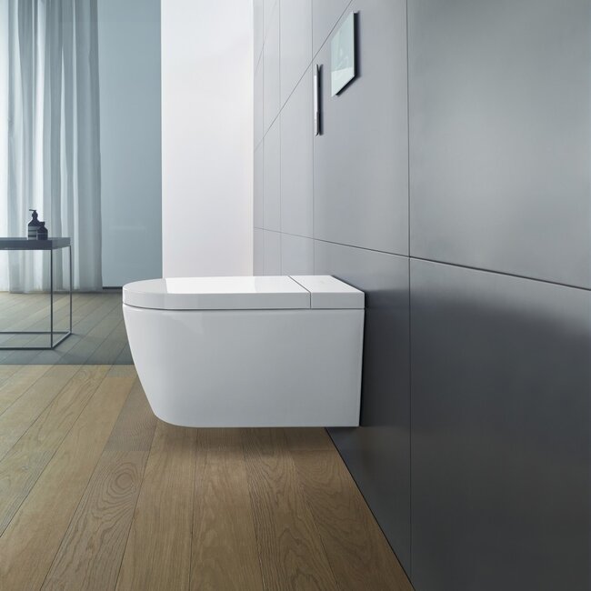 Duravit SensoWash Starck F Lite bidet pack compleet met wandcloset diepspoel rimless 37.8x57.5cm