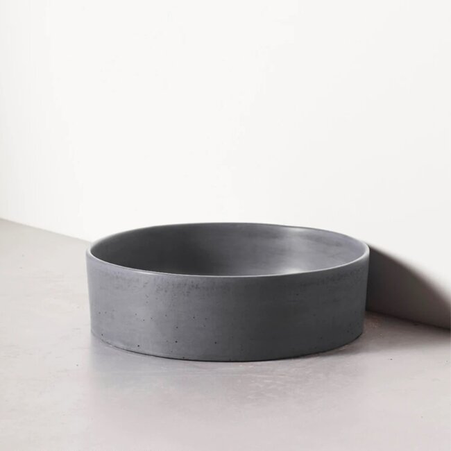 Concrete waskom gecoat licht grijs 36,5x36,5x11cm