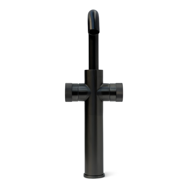 Como Mood 60 verhoogde wastafelkraan tweehendel gunmetal PVD