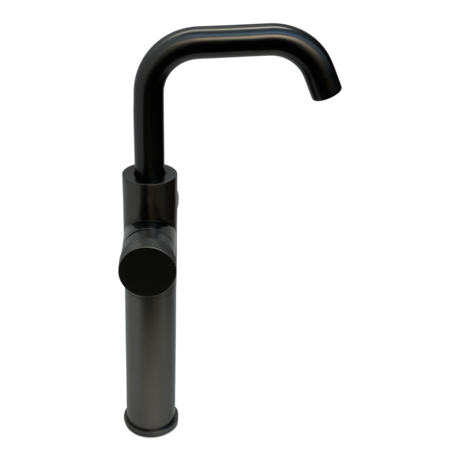 Como Mood 60 verhoogde wastafelkraan tweehendel gunmetal PVD