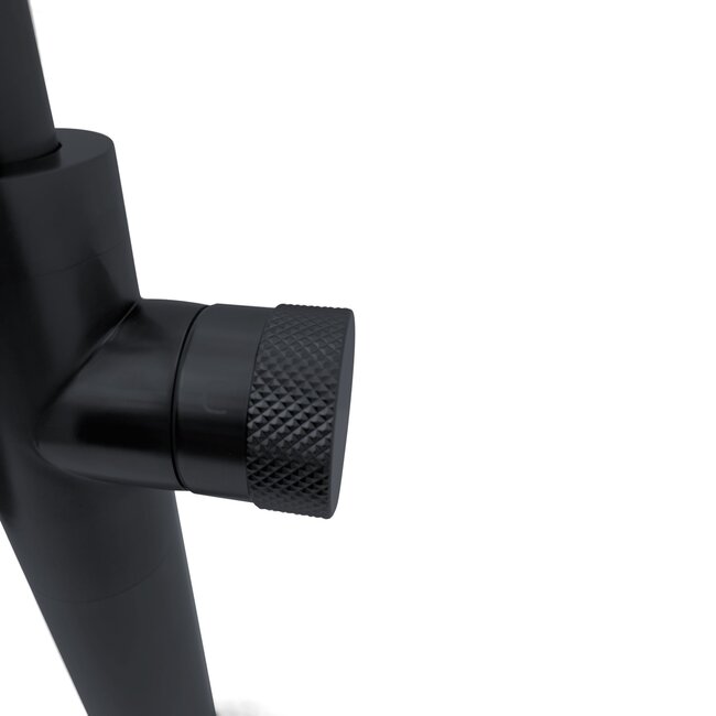 Como Wastafelkraan zwart Mood 60, verhoogd, tweehendel