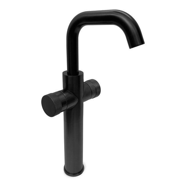 Como Wastafelkraan zwart Mood 60, verhoogd, tweehendel