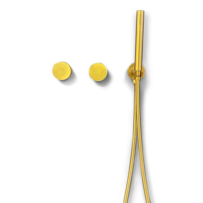 Como Regendouche messing goud PVD Mood 60 Plafond, waterbesparend,