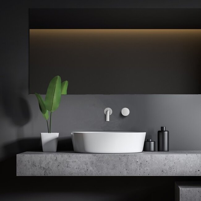 Como Mood 60 Inbouw wastafelkraan nikkel met inbouwdeel, 4 varianten uitloop