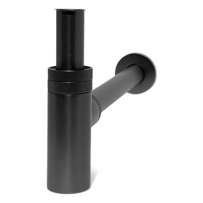 Como Mood 60 design sifon 1 1/4" mat zwart