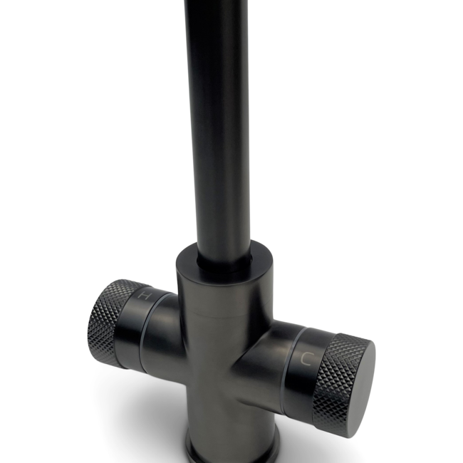 Como Keukenkraan gunmetal PVD met draaibare uitloop