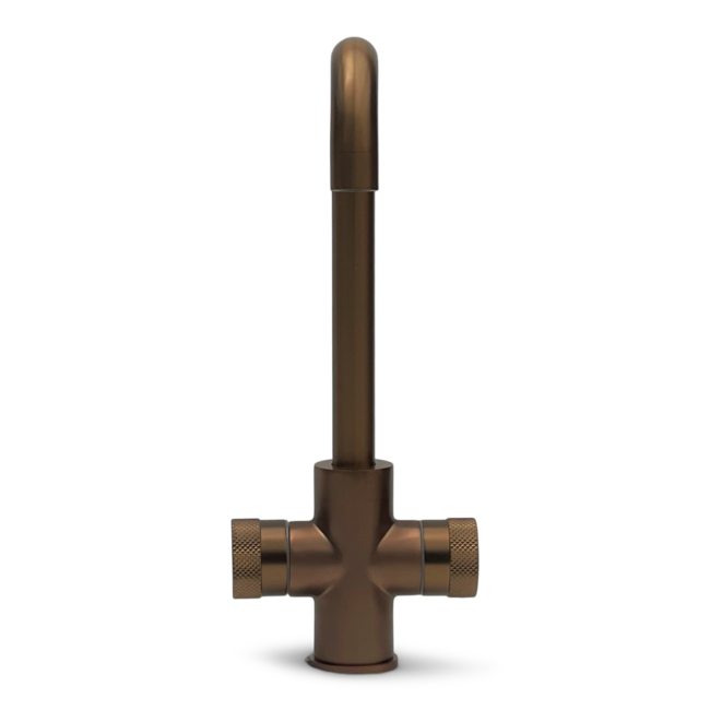 Como Keukenkraan rose goud PVD met draaibare uitloop