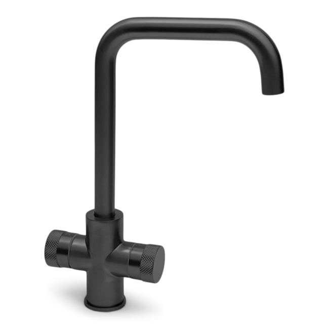 Como Keukenkraan gunmetal PVD met draaibare uitloop