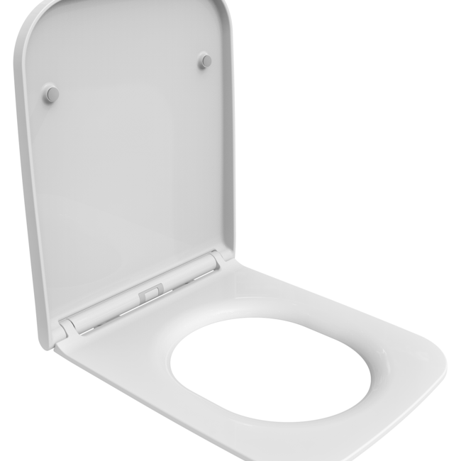 Sanitear   Rechthoekig toiletbril softclose Elemento mat wit