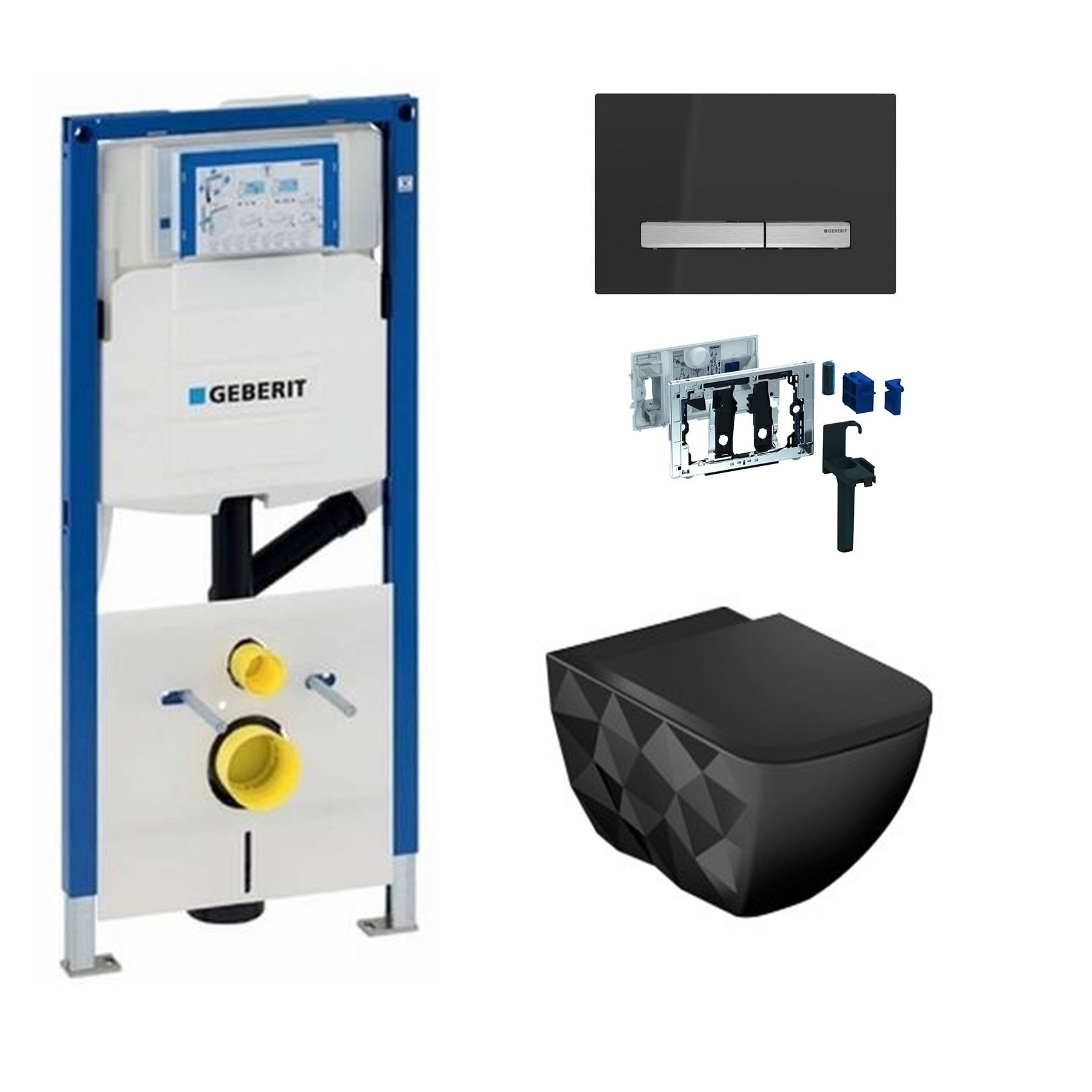 Geberit Bedieningspaneel Toilet | Sigma 30 Mat zwart 911013789
