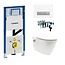 Geberit  Toiletset UP320 met sigma50 drukplaat wc met bidet toiletset DF13