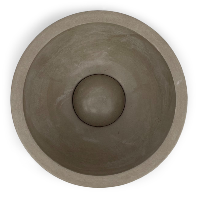 Concrete mini waskom grijs  20 cm doorsnee