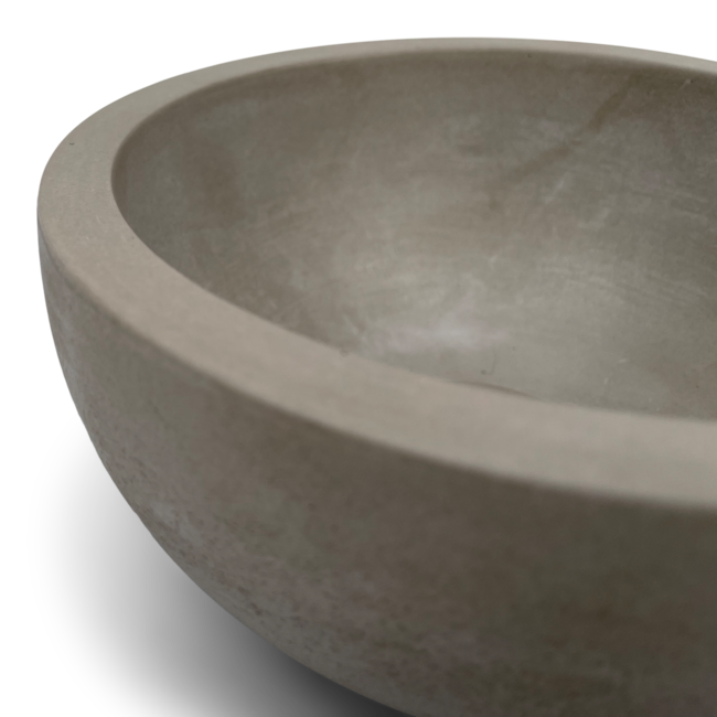 Concrete mini waskom grijs  20 cm doorsnee