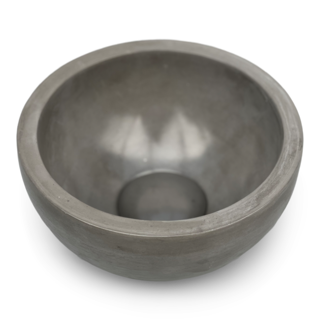Concrete mini waskom antraciet 20 cm doorsnee