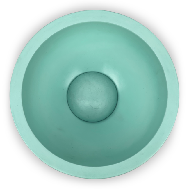fontein toilet, concrete waskom mint/groen met planchet