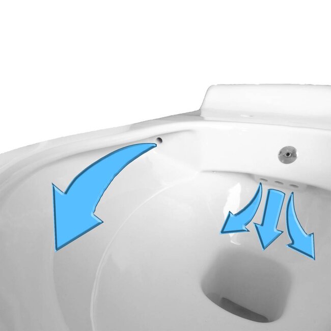 Sanitear Wandcloset met bidet functie Thor HYG11 wit mat