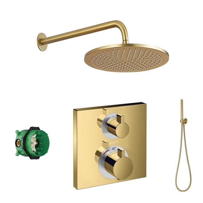 Hansgrohe Ecostat S doucheset goud