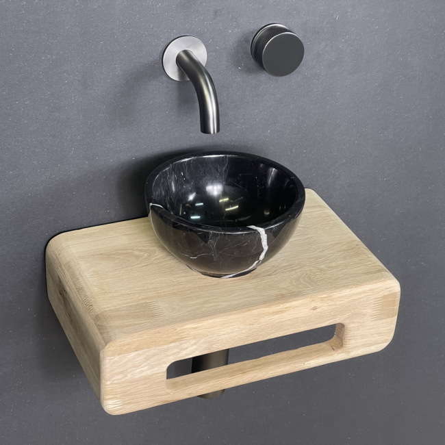 Como Natuursteen fonteinset mood 60 met eiken hout plank