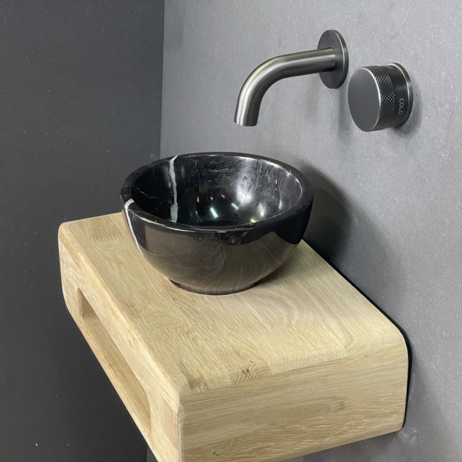 Como Natuursteen fonteinset mood 60 met eiken hout plank