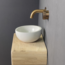 Como Fonteinset toilet Lecce met eiken plank