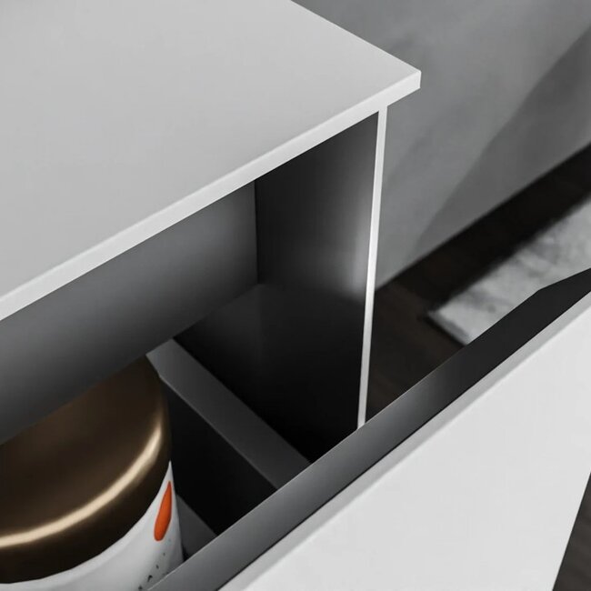 Como Emperio  Badkamermeubel 140cm met geïntegreerde wastafel