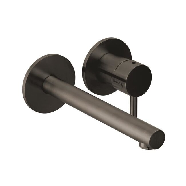 DESIGN iX inbouw wastafelkraan  met inbouwdeel - Black steel PVD