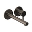 DESIGN iX inbouw wastafelkraan  met inbouwdeel - Black steel PVD