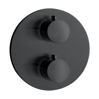 DEEP BLACK douchekraan inbouw rond