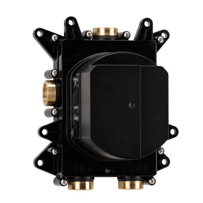 DEEP BLACK  douchekraan thermostaatkraan inbouw mat zwart PVD