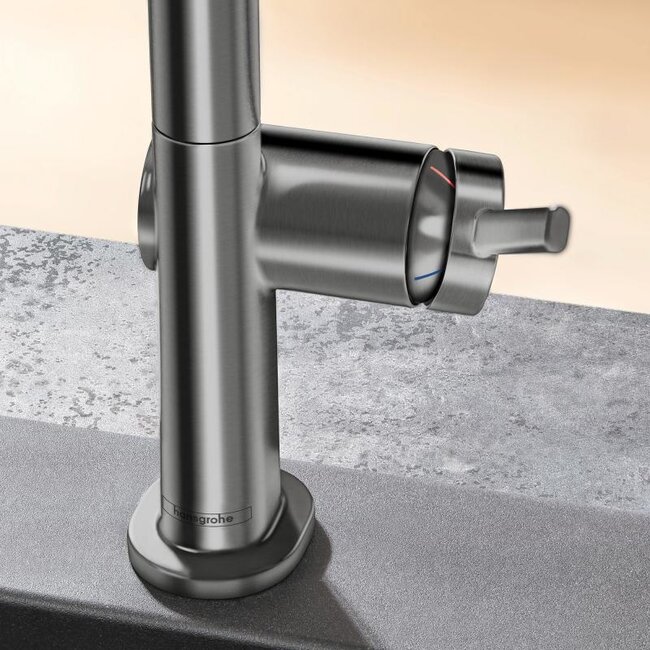 Hansgrohe Gunmetal keukenkraan HansgroheTalis M54 met uittrekbare uitloop